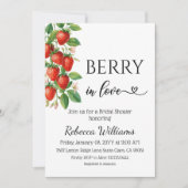 Berry Sweet Strawberry Summer Bridal Shower Einladung (Vorderseite)
