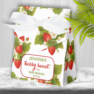 Berry Sweet Strawberry Thema Babydusche Geschenkschachtel