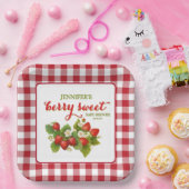 Berry Sweet Strawberry Thema Babydusche Pappteller (Party)