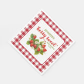 Berry Sweet Strawberry Thema Babydusche Serviette