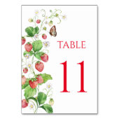 Berry Sweet Strawberry Tischnummer (Rückseite)