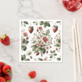 Berry Sweet Strawberry über das gesamte Muster Serviette (Beispiel)