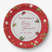 Berry Sweet Strawberry Watercolor Baby Pappteller (Vorderseite)