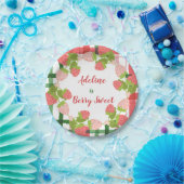 Berry Sweet Strawberry Wreath Pappteller (Party)