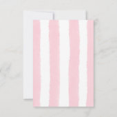 Berry Sweet Stripes Cupcake Whimsy Valentinstag Mitteilungskarte (Rückseite)