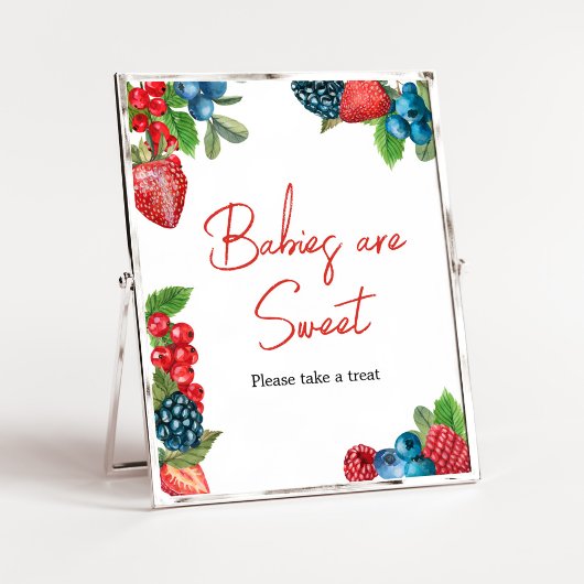 Berry Sweet Summer Baby Dusche Babys sind süß Poster