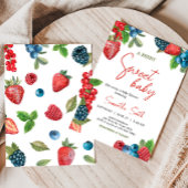 Berry Sweet Summer Baby Dusche Einladung