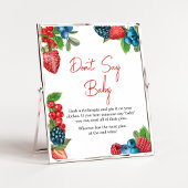 Berry Sweet Summer Baby Dusche Say Baby nicht Poster