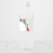 Berry Sweet Summer Baby Dusche Wasserflaschenetikett (Rückseite)