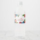 Berry Sweet Summer Baby Dusche Wasserflaschenetikett (Vorderseite)