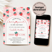 Berry Sweet Summer Girl Baby Dusche Einladung