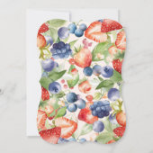 Berry Sweet Summer Wilde Berries & Blume Bridal Einladung (Rückseite)