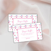 Berry Sweet Sweetheart Diaper Raffle Baby Dusche Begleitkarte