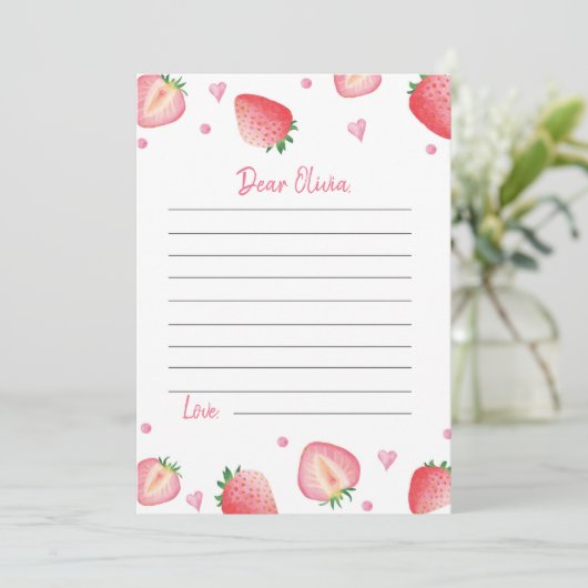 Berry Sweet Time Capsule Note Card Dankeskarte (Stehend Vorderseite)
