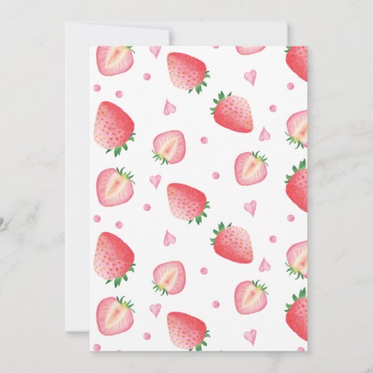 Berry Sweet Time Capsule Note Card Dankeskarte (Rückseite)