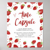 Berry Sweet Time Kapseltisch Babydusche Poster (Vorne)