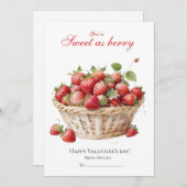 Berry Sweet Valentine Feiertagskarte (Vorne/Hinten)