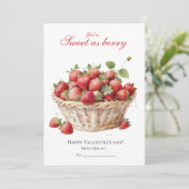 Berry Sweet Valentine Feiertagskarte (Stehend Vorderseite)