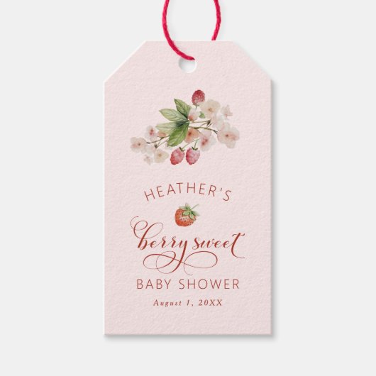 Berry Sweet Vielen Dank Geschenkanhänger (Vorderseite)