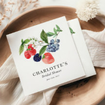 Berry Sweet Watercolor Red Blue Brautparty