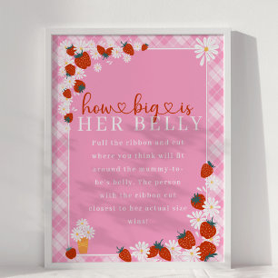 Berry Sweet Wie groß ist ihr Baby-Duschspiel Poster