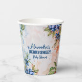 Berry Sweet Wild Berries & Blume Babydusche Pappbecher (Vorderseite)