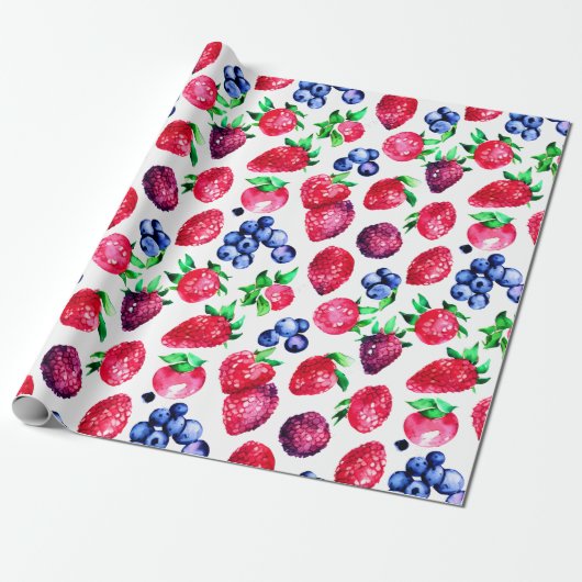 Berry Sweet Wrapping Paper Geschenkpapier (Ungerollt)