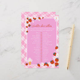 Berry Sweet würde sie eher ein Baby-Duschspiel mac