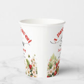 Berry Swery Strawberry Baby Dusche Pappbecher (Rechts)