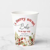 Berry Swery Strawberry Baby Dusche Pappbecher (Vorderseite)