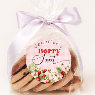 Berry Swery Strawberry Geburtstag Runder Aufkleber