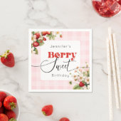 Berry Swery Strawberry Geburtstag Serviette (Beispiel)