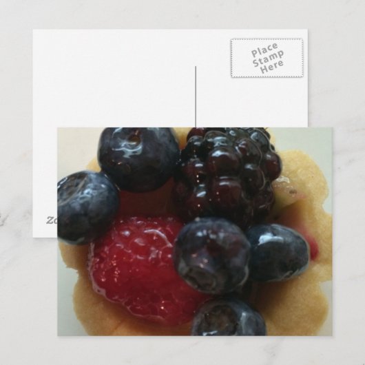 Berry Tart Postkarte (Vorne/Hinten)