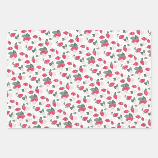 Berry Theme Birthday oder Baby Shower Geschenkwrap Geschenkpapier Set (Vorderseite)