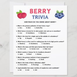 Berry Trivia Game