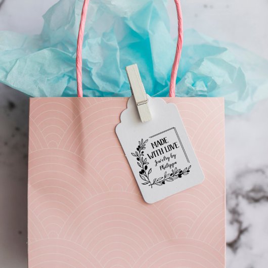 Berry Twigs Square Rahmen aus Liebe Gummistempel