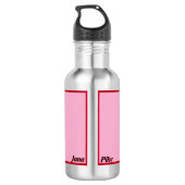 Berry und Bow Sweet Kindergarten Chic Edelstahlflasche (Rückseite)