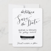 Berry und Canoe Save the Date - Quena und Keegan (Vorderseite)