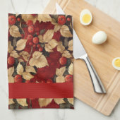 Berry und Leaf Muster Küchentücher (Viertel Falte)