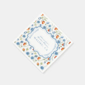Berry Vine Romance Brautparty Serviette (Ecke)