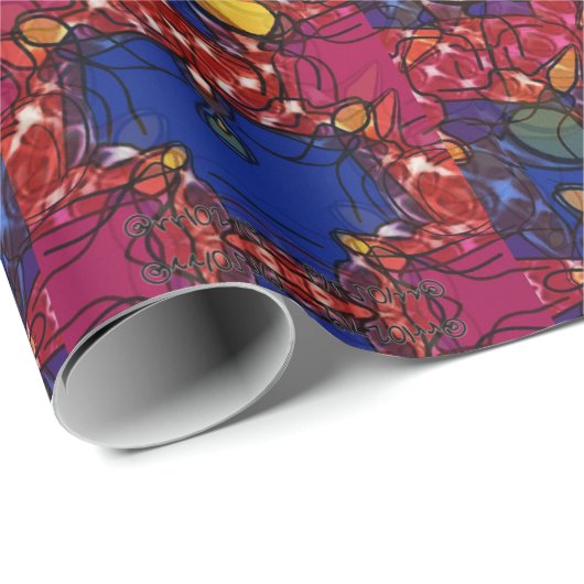 Berry Wall Geschenkpapier (Rolleneckpunkt)