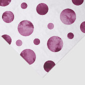Berry Watercolor Polka Dots Seidenpapier (Ausschnitt)