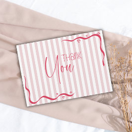 Berry Wave Blush Classic Vintage Babyparty  Dankeskarte