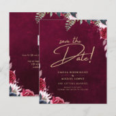 Berry Wine Floral Wedding (Vorne/Hinten)