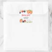 Berry wird 1. Geburtstag Quadratischer Aufkleber (Tasche)