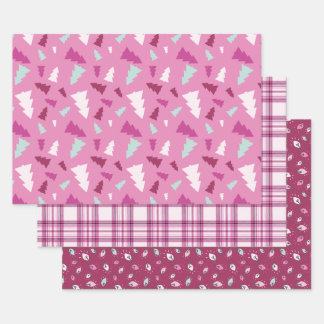Berry Wrapping Paper Set 3 Blätter