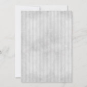 Berry Wreath and Stripes Foto | Grau Save The Date (Rückseite)