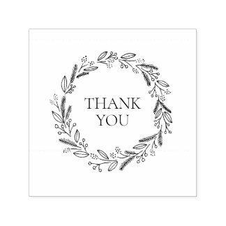 Berry Wreath Classic Self Inking Briefmarke Permastempel