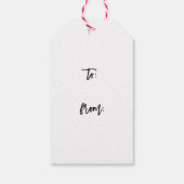 Berry Wreath Frohe Weihnachts-Aquarellübergabe Tag Geschenkanhänger (Rückseite)