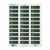 Berry Wreath Monogram Green (Vorne)